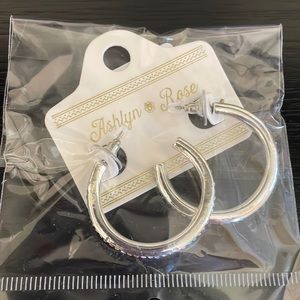 Hoop earrings, new in package